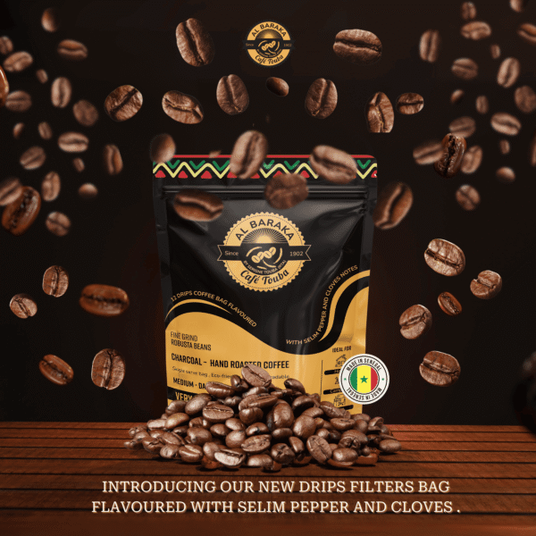 12 Drips Filter Coffee Bag, AL Baraka Cafe Touba